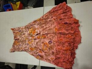 LANZ Dress Smocked Floral Print Sundress Summer Casual Womens Size Unspecified